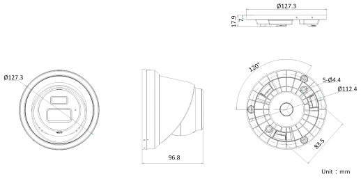 DS-2CD3356WDV3-I(B)外形尺寸