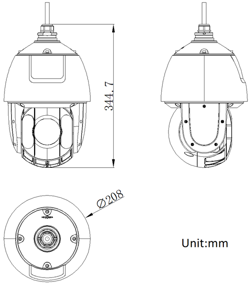 DS-2DE6432MWR-D(S6)產品尺寸