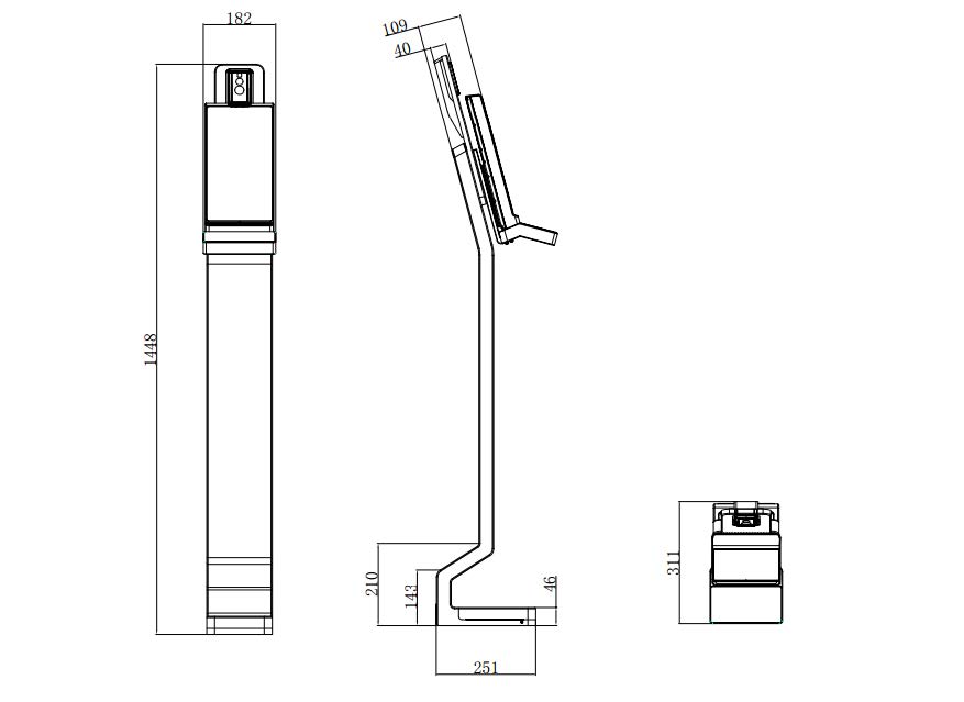 DS-K5604A-3AVFI立式測溫人證一體機