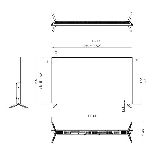 海康威視顯示器DS-D5050UE-A 50寸4K監控顯示器