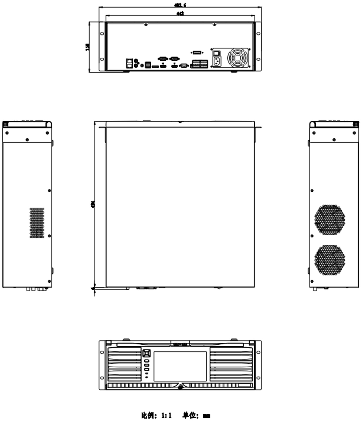 DS-96128N-I16R/C產(chǎn)品尺寸