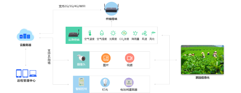 茶園智能監控解決方案架構
